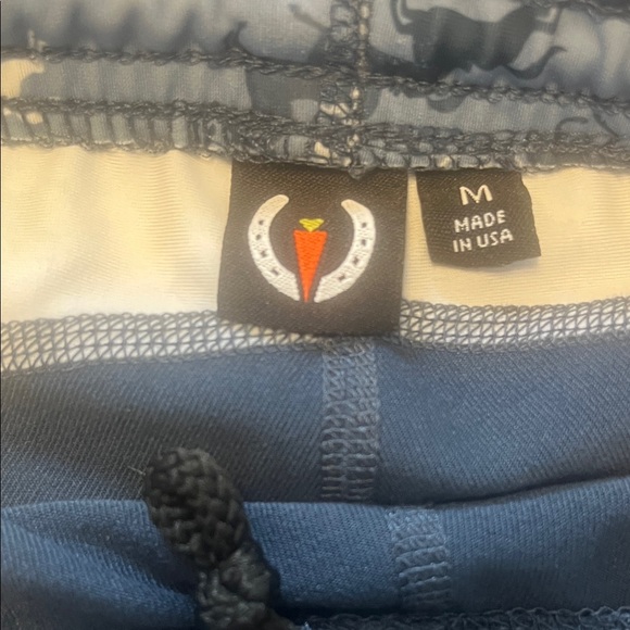 Kerrits Kids Blue and Black Horse Pattern Leggings/ Breeches LIKE NEW - Picture 3 of 4